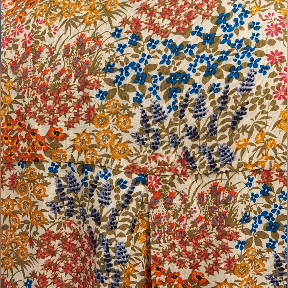 Jane and Delancey Red Orange Button Down Blouse - Picture 5 of 6
